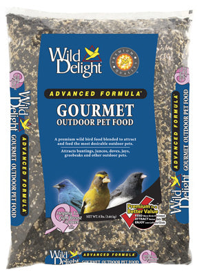 Wild Delight 368080 Gourmet Sunflower Seeds Wild Bird Food, 8 Lb