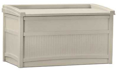 Suncast DB5500 Deck Storage Box, 50 Gallon, Light Taupe