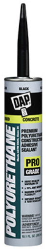 Dap® 18816 Premium Polyurethane Construction Adhesive Sealant, 10.1 Oz, Black