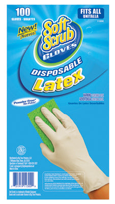 Soft Scrub 11300-16 Disposable Latex Gloves, Count/100