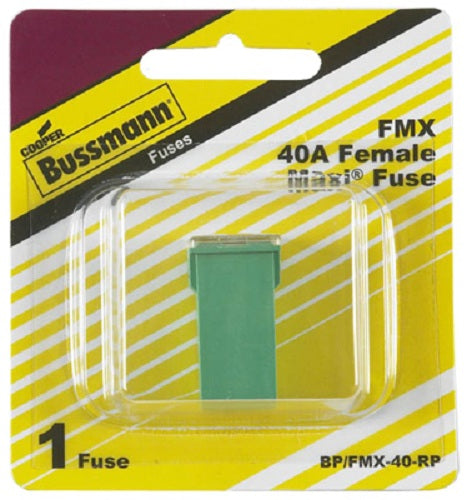 Cooper Bussmann BP-FMX-40-RP Female MAXI™ Auto Fuse, 40A, Green