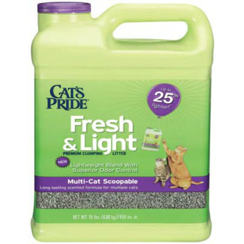 Cat's Pride® 47215 Multi Cat Fragrance Free Scoopable Cat Litter, 15 Lbs