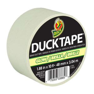 Duck 281261 Glow In The Dark Duct Tape, Solid Glow, 1.88" x 10'