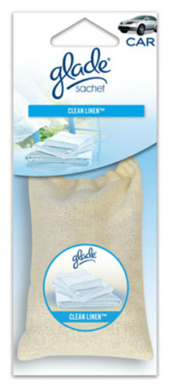 Glade® 800002133 Automotive Air Freshener Sachet, Clean Linen