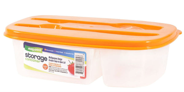 Easy Pack™ 8025 Luch Set Plastic Storage Container with Knife & Fork, 1.2 Liter