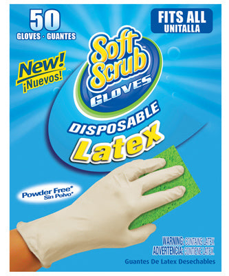 Soft Scrub 11350-16 Disposable Latex Gloves, Count/50