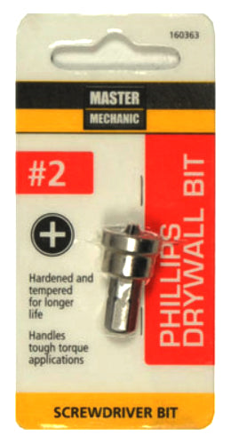 Master Mechanic 160363 Phillips Drywall Bit, #2
