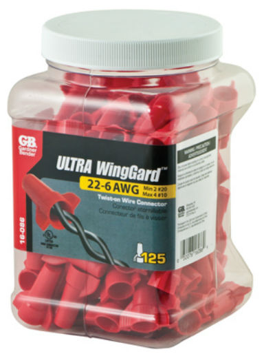 Gardner Bender 16-086N WingGard® Twist-On Wire Connector, Large, Red