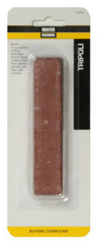 Master Mechanic 160528 Tripoli Tube Buffing Compound, 1" x 5", Brown