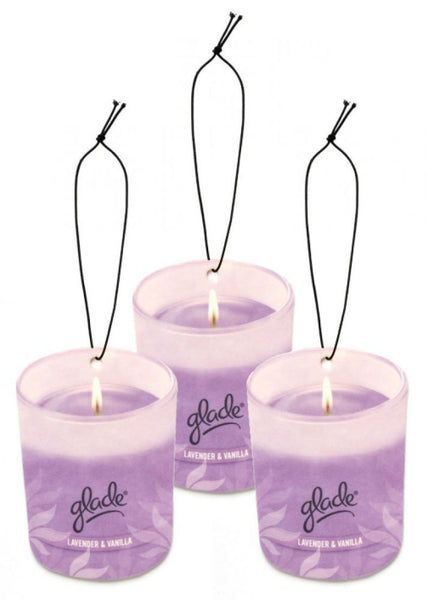 Glade® 800002131 Lavender/Vanilla Auto Air Freshener, 3-Pack