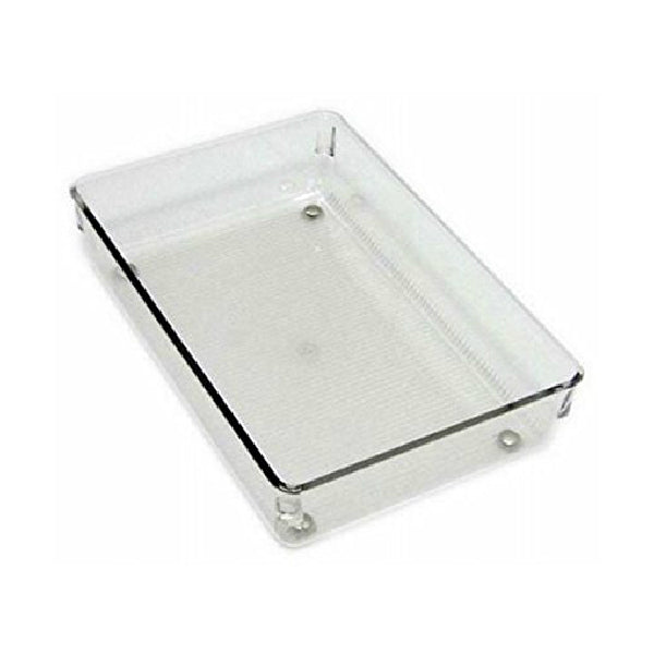 InterDesign® 52640 Sturdy Linus Drawer Organizer, 6" x 9" x 2", Clear