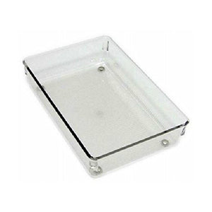 InterDesign® 52640 Sturdy Linus Drawer Organizer, 6" x 9" x 2", Clear