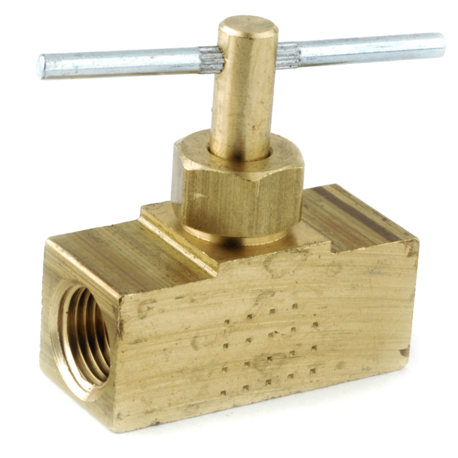 Anderson Metals 759134-04 Lead Free Straight Needle Valve, 1/4" FPT