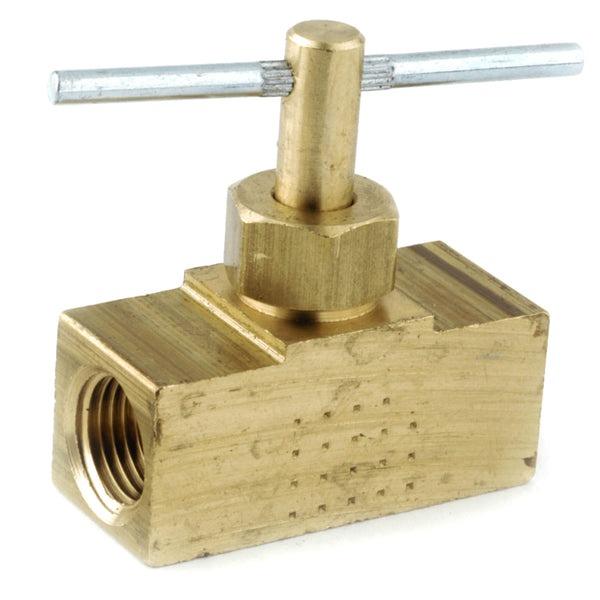 Anderson Metals 759134-04 Lead Free Straight Needle Valve, 1/4" FPT