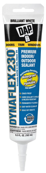 Dap® 18885 Dynaflex 230® Premium Elastomeric Latex Sealant, 5.5 Oz, White