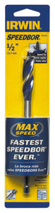 Irwin Tools 3041001 Speedbor® Max Speed Standard Length Drill Bit, 1/2" x 6"