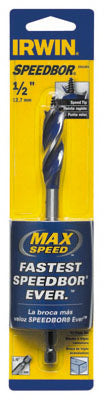 Irwin Tools 3041001 Speedbor® Max Speed Standard Length Drill Bit, 1/2" x 6"