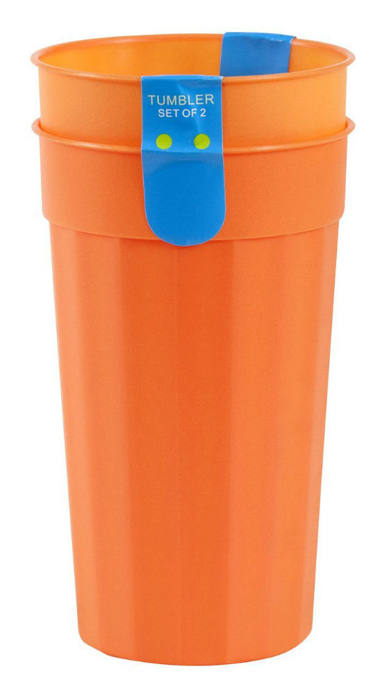 Easy Pack™ 8087 Plastic Tumbler, 32 Oz, 2-Pack