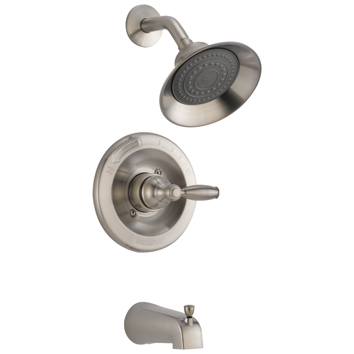 Peerless P188775-BN Single Handle Tub & Shower Faucet, Brushed Nickel Finish