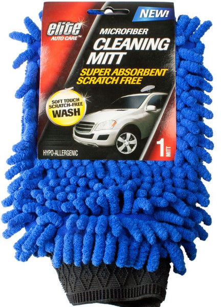 Elite Auto Care™ 8982 Microfiber Cleaning Mitt with Fringe