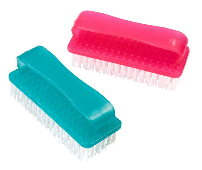 Just Because™ 9323 Nail Brush Set, Assorted Colors, 2-Pack