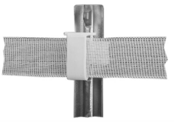 Dare 2334-25W Studded T-Post Tape Insulator, White
