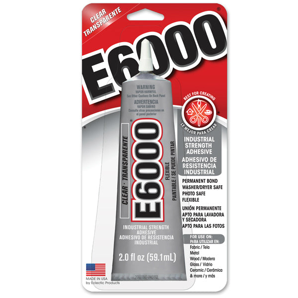 E6000® 237032 Industrial Strength Single Component Craft Adhesive, 2 Oz