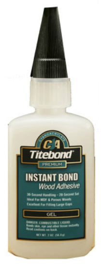 Titebond 6231 Instant Bond Fast Set Glue Gel, 2 Oz