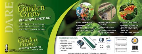 Dare DE-GK-20 Garden Safe Electric Fence Kit, Eco-Friendly