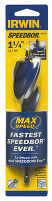 Irwin Tools 3041009 Speedbor® Max Speed Drill Bit, 1-1/4" x 6"