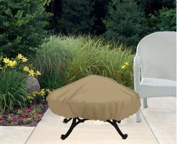 Protective Covers 1199-TN Backyard Patio Firepit Cover, 48" Dia x 8", Vinyl, Tan