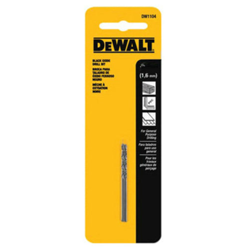 DeWalt® DW1105 Black Oxide 135-Degree Split Point Drill Bit, 5/64", 2-Pack