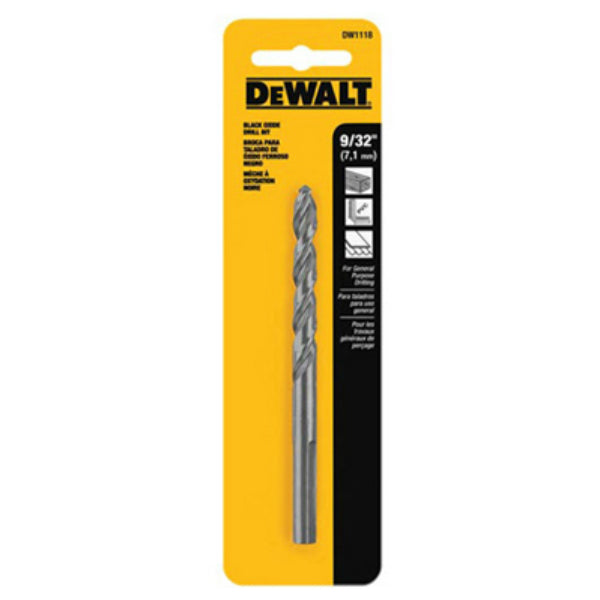 DeWalt® DW1118 Black Oxide 135-Degree Split Point Drill Bit, 9/32"