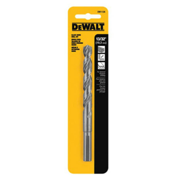 DeWalt® DW1126 Black Oxide 135-Degree Split Point Drill Bit, 13/32"