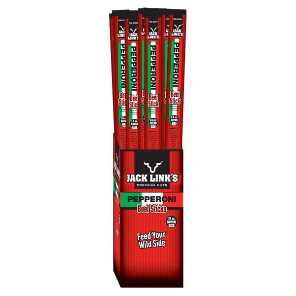 Jack Link's 88261 Pepperoni Flavor Beef Stick, 1.5 Oz