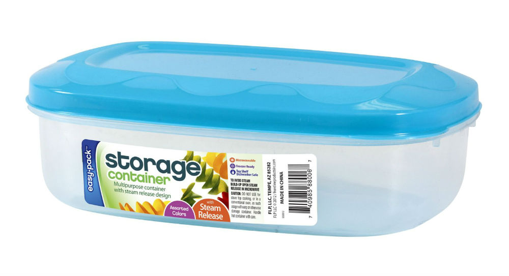 Easy Pack™ 8006 Rectangle Storage Container with Vented Lid, 1-Liter