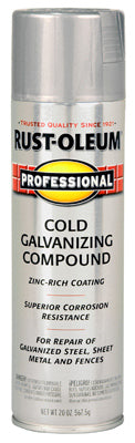 Rust-Oleum® Professional Galvanizing Compound Spray Paint, 20 Oz, Bright Gray