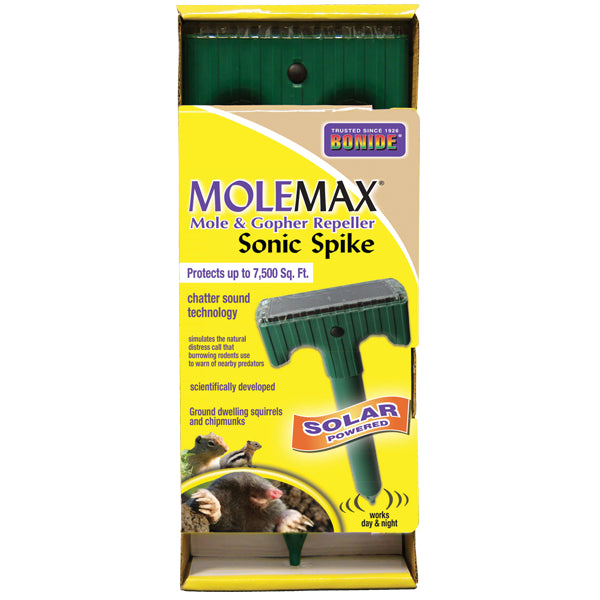 Bonide® 61119 Molemax Mole & Gopher Sonic Spike Repellers - Solar