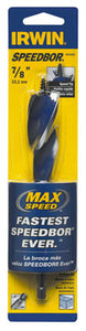 Irwin Tools 3041005 Speedbor® Max Speed Standard Length Drill Bit, 7/8" x 6"