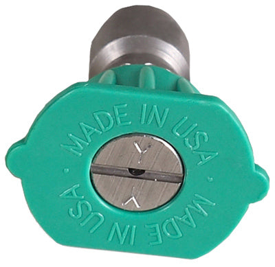 Mi-T-M AW-0018-0303 High Pressure Nozzle, 25-Degrees, 3.0 Orifice Green
