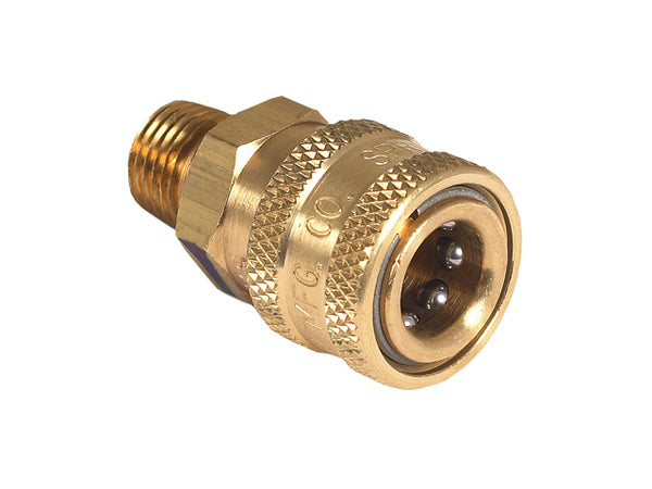Mi-T-M® AW-0017-0028 Quick Connect Socket 1/4" MNPT x 1/4", Brass