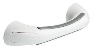 Liberty Hardware DF509SG Assist Bar With Soft Grip, 9", White