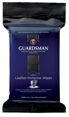 Guardsman® 470600 Protect & Preserve Wipes For Leather, 20-Count