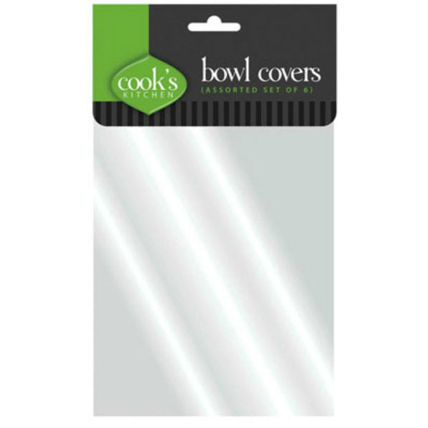 Cook's Kitchen 8241 Bowl Covers, Assorted Sizes, Set of 6
