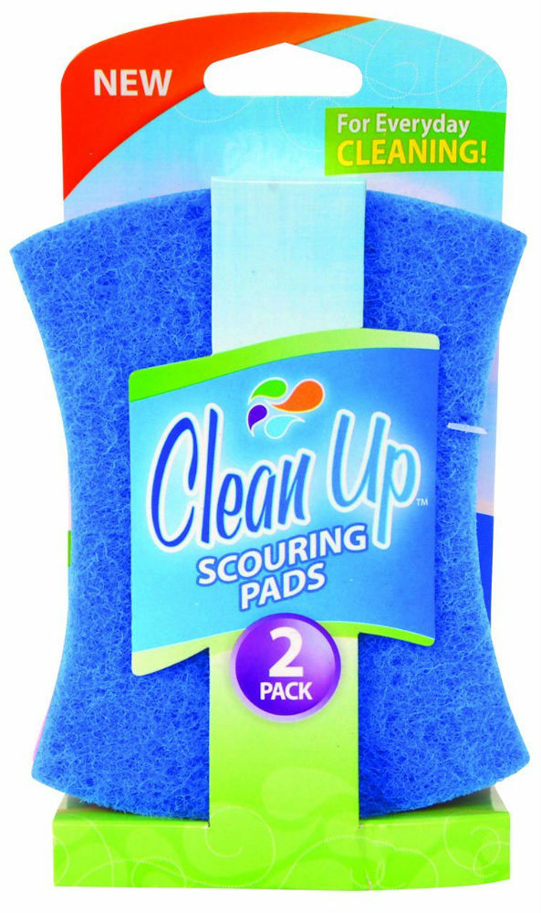 Clean Up™ 8845 Light-Duty Scouring Pads, 2-Pack