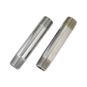 Master Plumber 165190 Chrome Nipple, 3/8" MIP x 4", 2-Pack