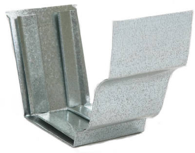 Amerimax 15209 Galvanized Steel Slip Connector, 4"