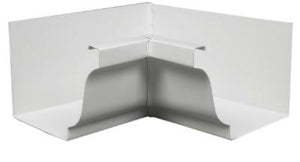 Amerimax 33201 Galvanized-Steel Inside Gutter Mitre, 5", White