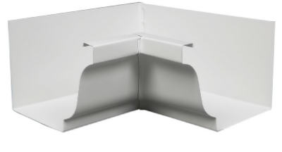 Amerimax 33201 Galvanized-Steel Inside Gutter Mitre, 5", White