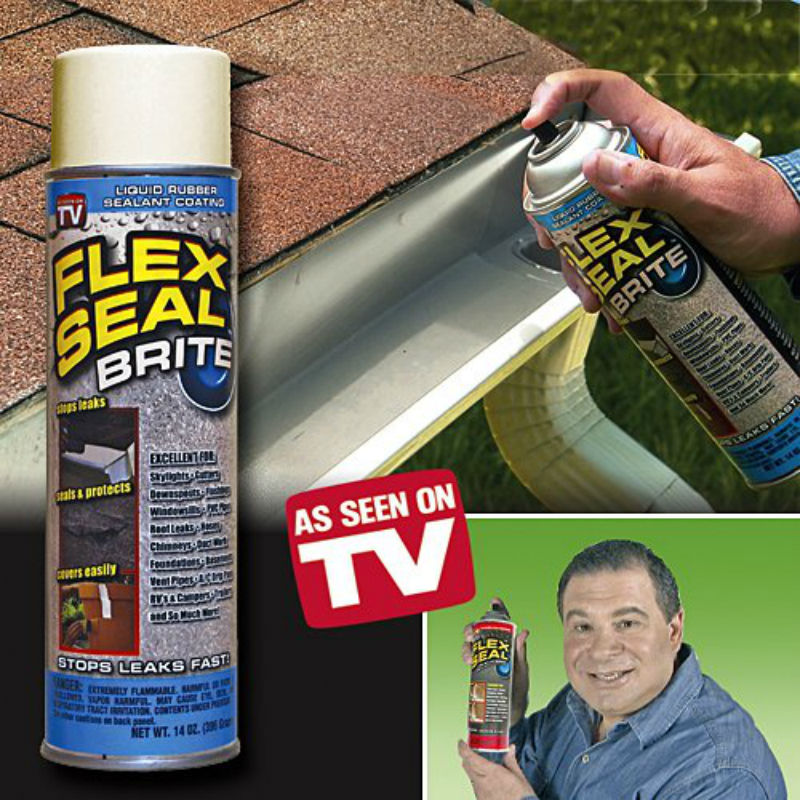 Flex Seal® FSB20 Liquid Rubber Sealant Coating, 14 Oz, Brite White